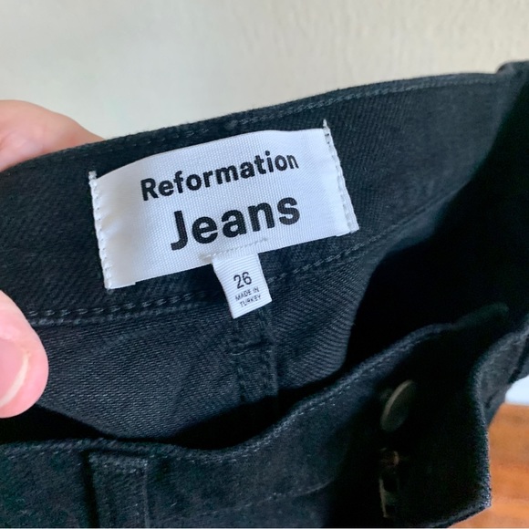 Reformation Liza Ultra High Rise Straight Jeans Size 26 - Picture 9 of 9